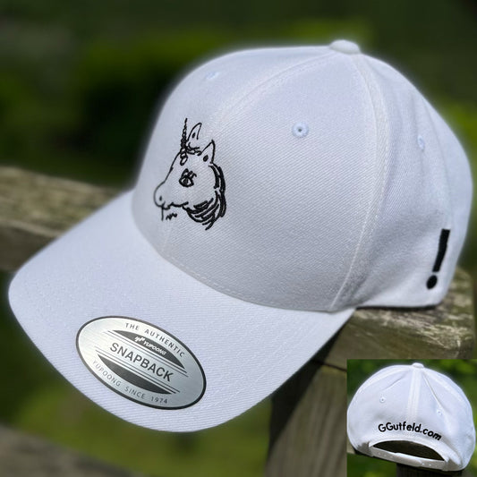 White Cap - Unicorn Design